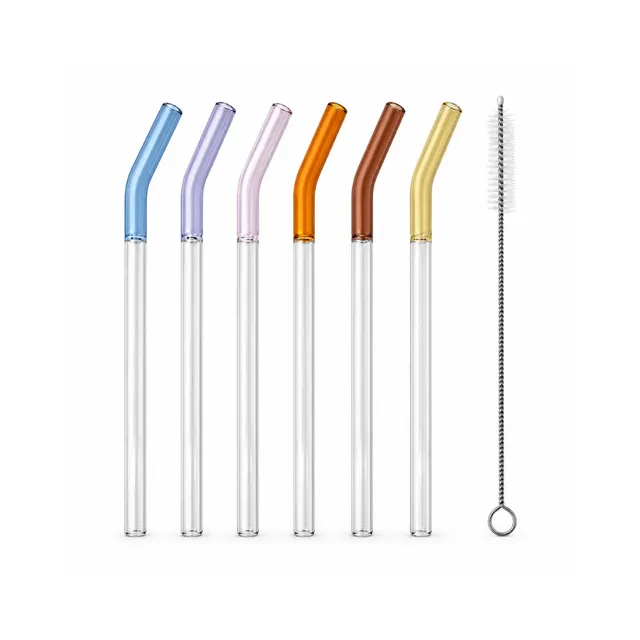 KaiserCraft Lagoon Summer glassugerør 6-pk gjenbrukbare