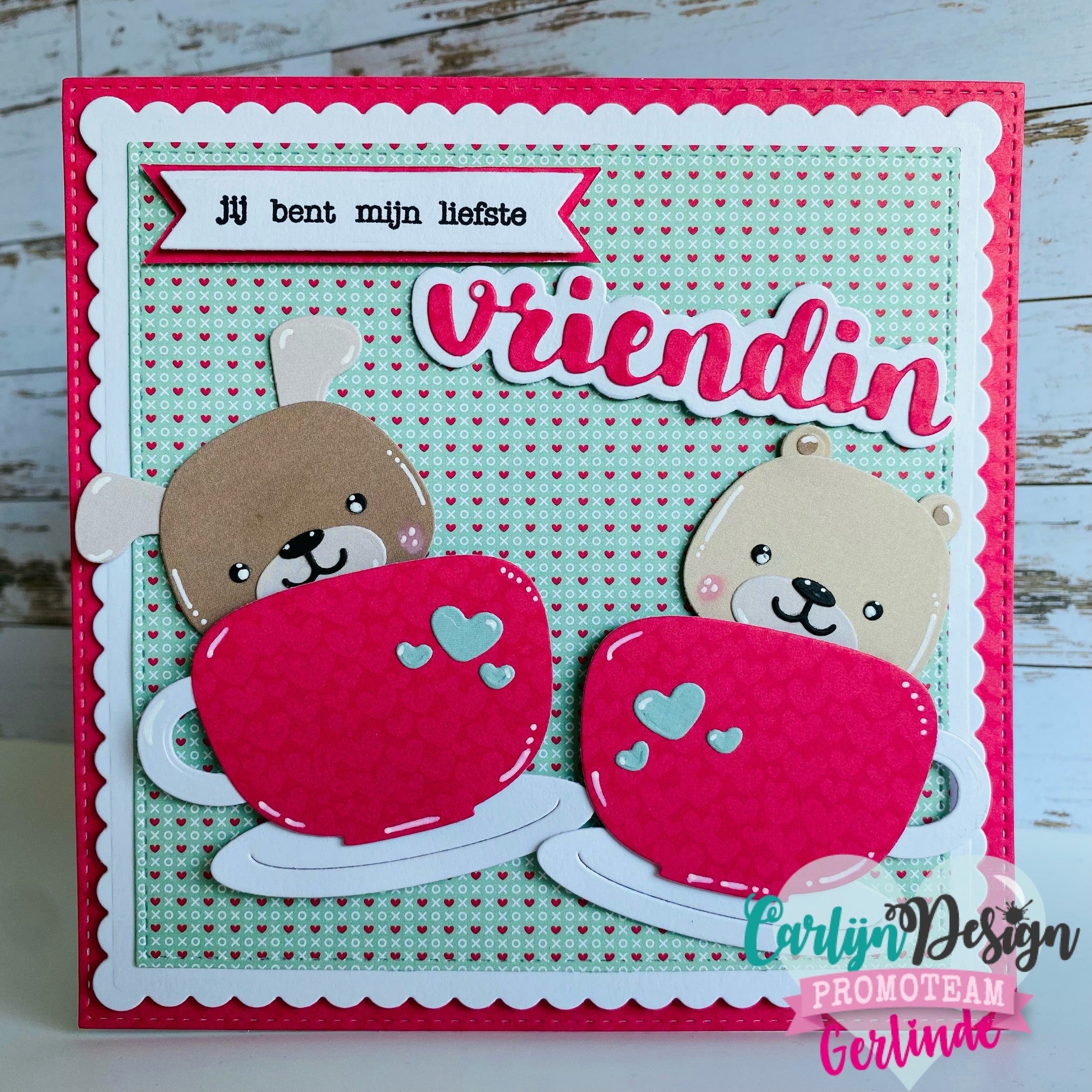 CarlijnDesign Coffee Time CDJD-0030 dies kaffekopp med tilbehør