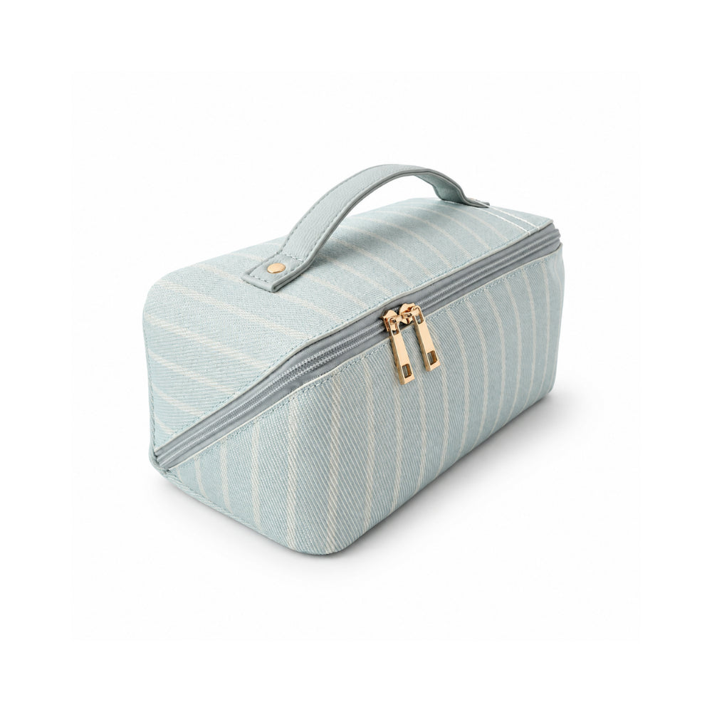 KaiserCraft Grace Collection Jacquard toalettmappe Sage Stripe stor