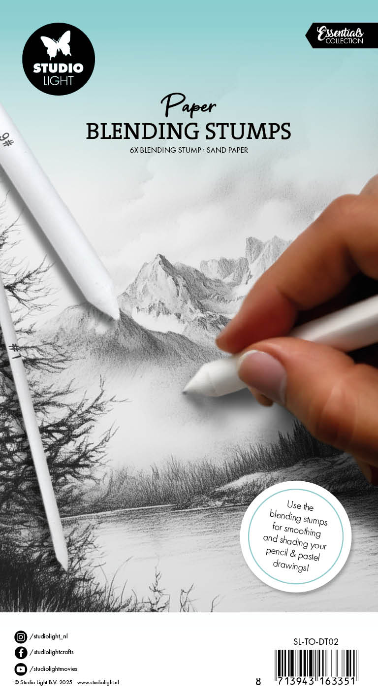 Studio Light Essentials Drawing Tools papirstubber 6 stk kull