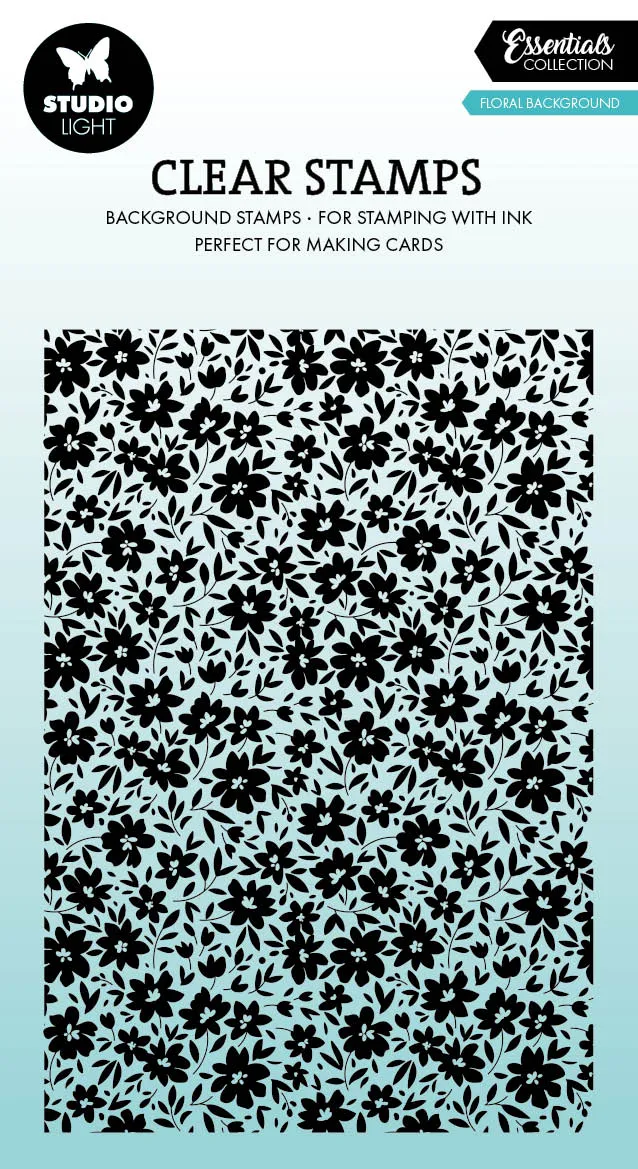 Studio Light Essentials Flower Background klarstempel blomster