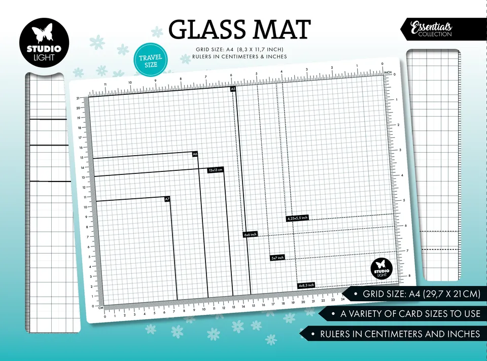 Studio Light Essentials Glass Mat glassmatte A4 ikke-magnetisk