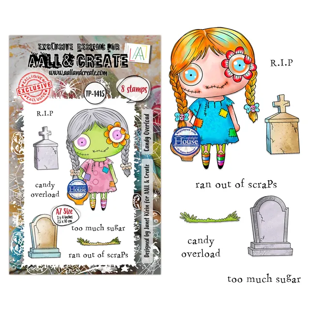 AALL & Create TP-1415 Candy Overload stempelsett A7 Halloween