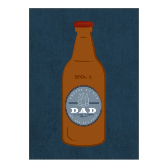 KaiserCraft For Him gratulasjonskort Cheers Dad 5x7"