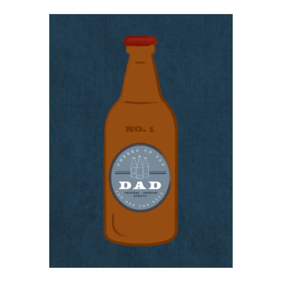 KaiserCraft For Him gratulasjonskort Cheers Dad 5x7"