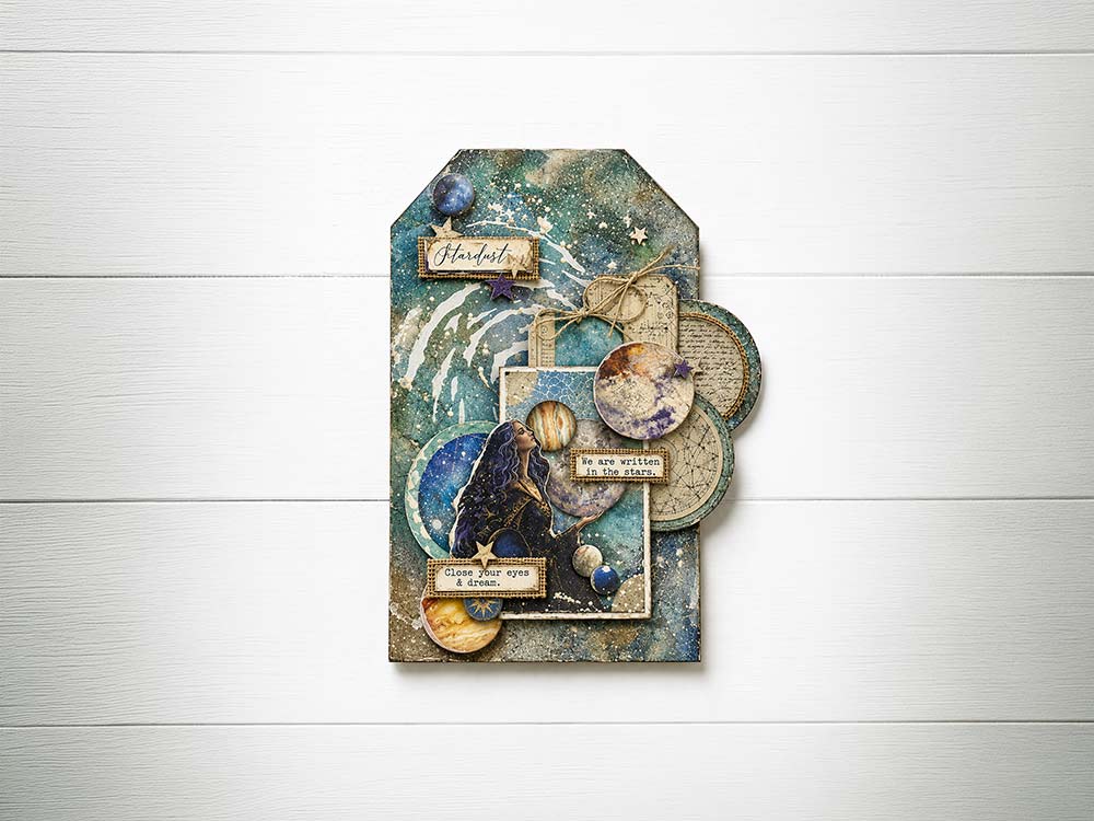 Stamperia Cosmos Complete Collection sett 18-deler art journal