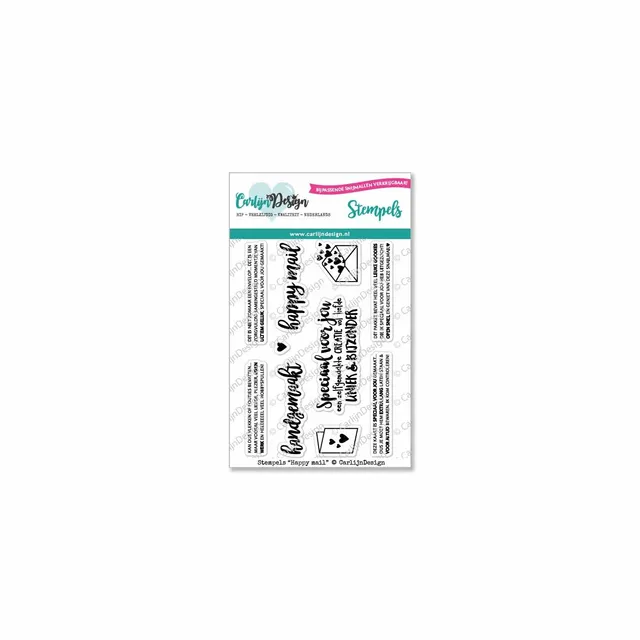 CarlijnDesign Happy Mail CDST-0026 stempler A7