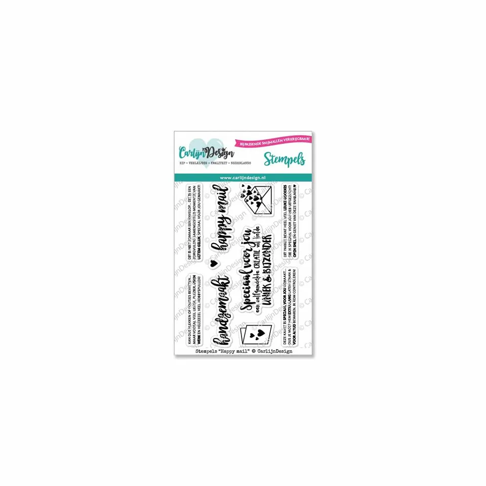 CarlijnDesign Happy Mail CDST-0026 stempler A7