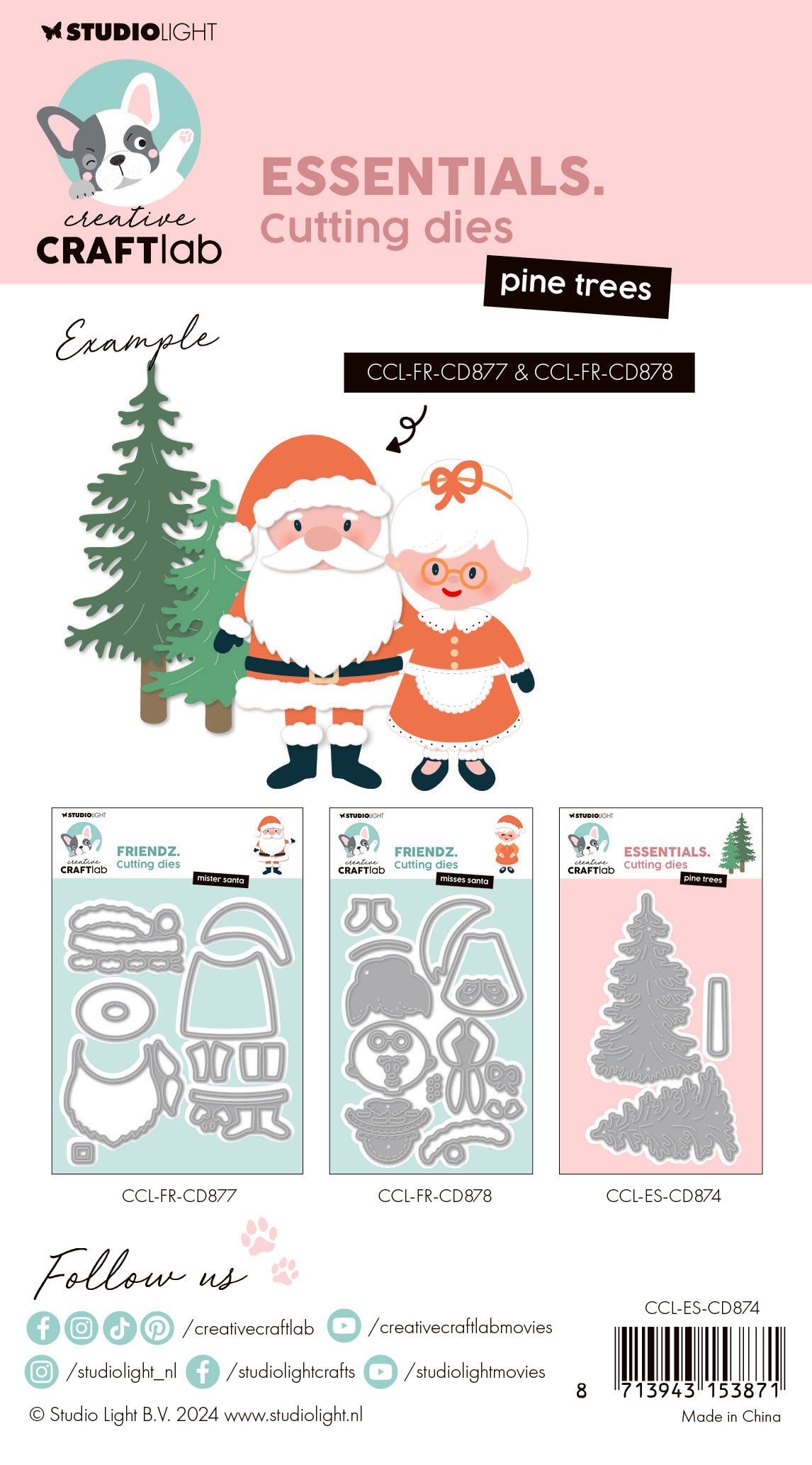 Creative Craftlab Essentials Pine Trees dies furutrær