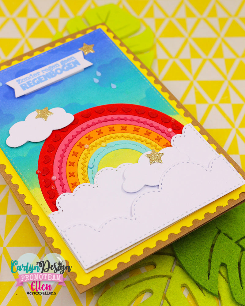 CarlijnDesign Pastel Rainbow CDED-0005 enamel dots glitter