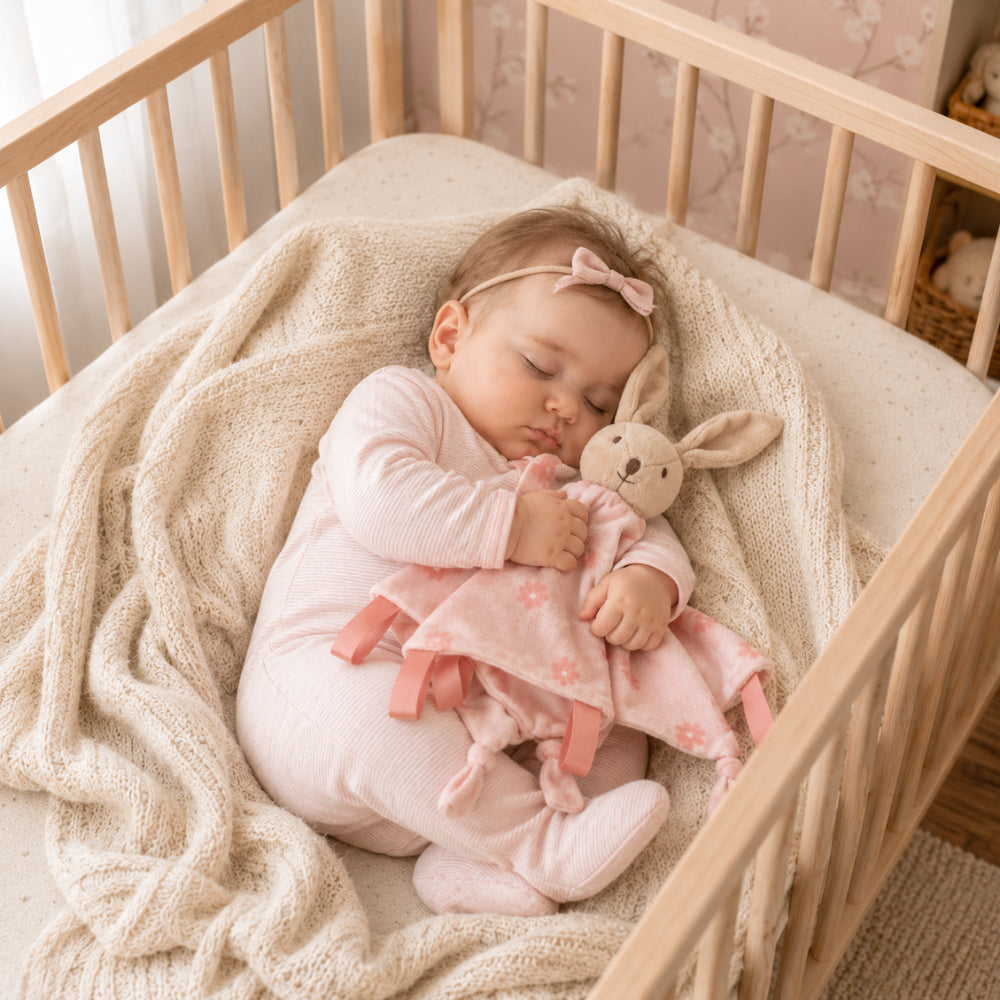 KaiserCraft Peek-A-Boo koseklut taupe bunny