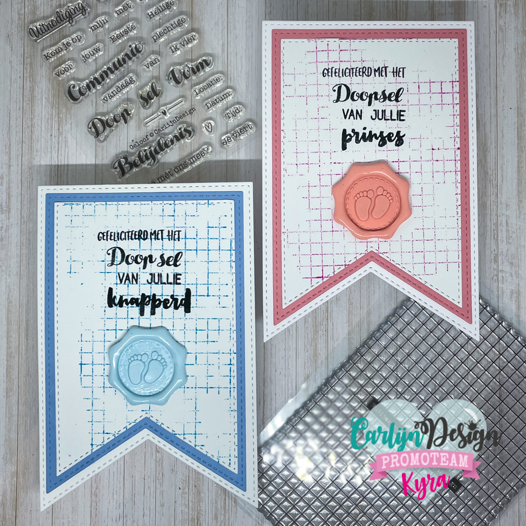 CarlijnDesign Ruitjespapier CDST-00103 stempel A6 5 mm ruter