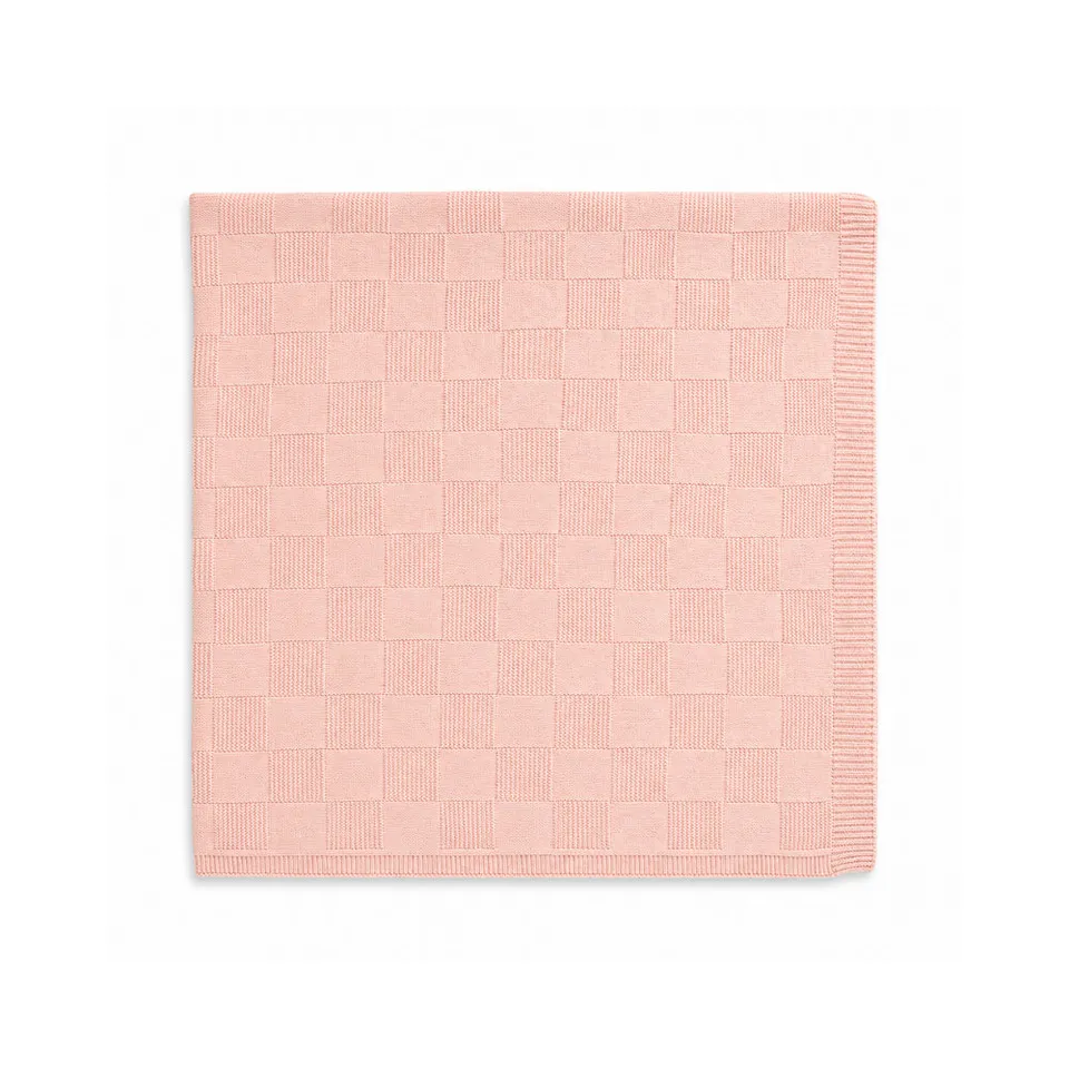 KaiserCraft Story Time vognteppe strikket rosa 100x100