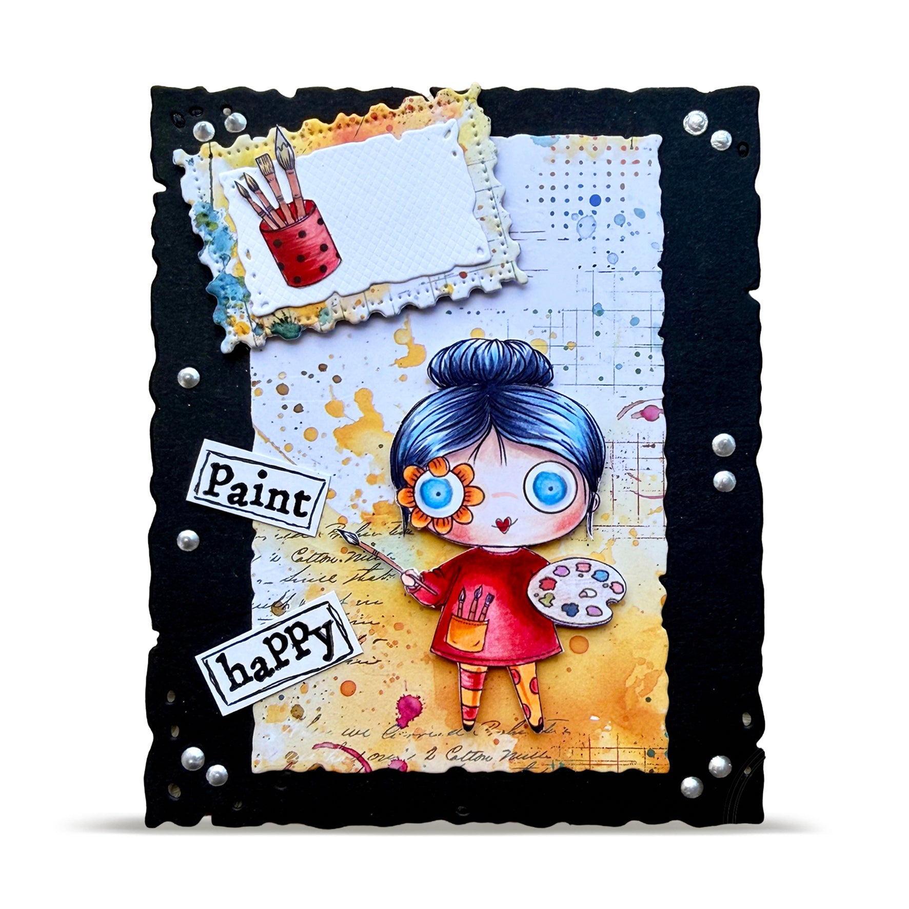 Aall and Create TP-1500 stempelsett A7 Paint Happy fotopolymer