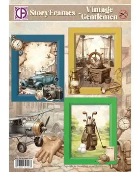 Korthobby StoryFrames Vintage Gentlemen kortsett vintage