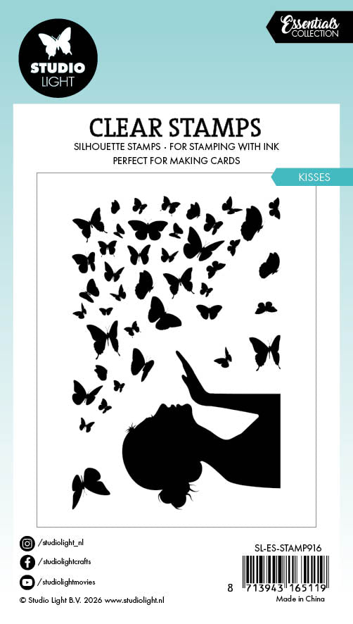 Studio Light Essentials Kisses clear stamp 62x93mm kyss