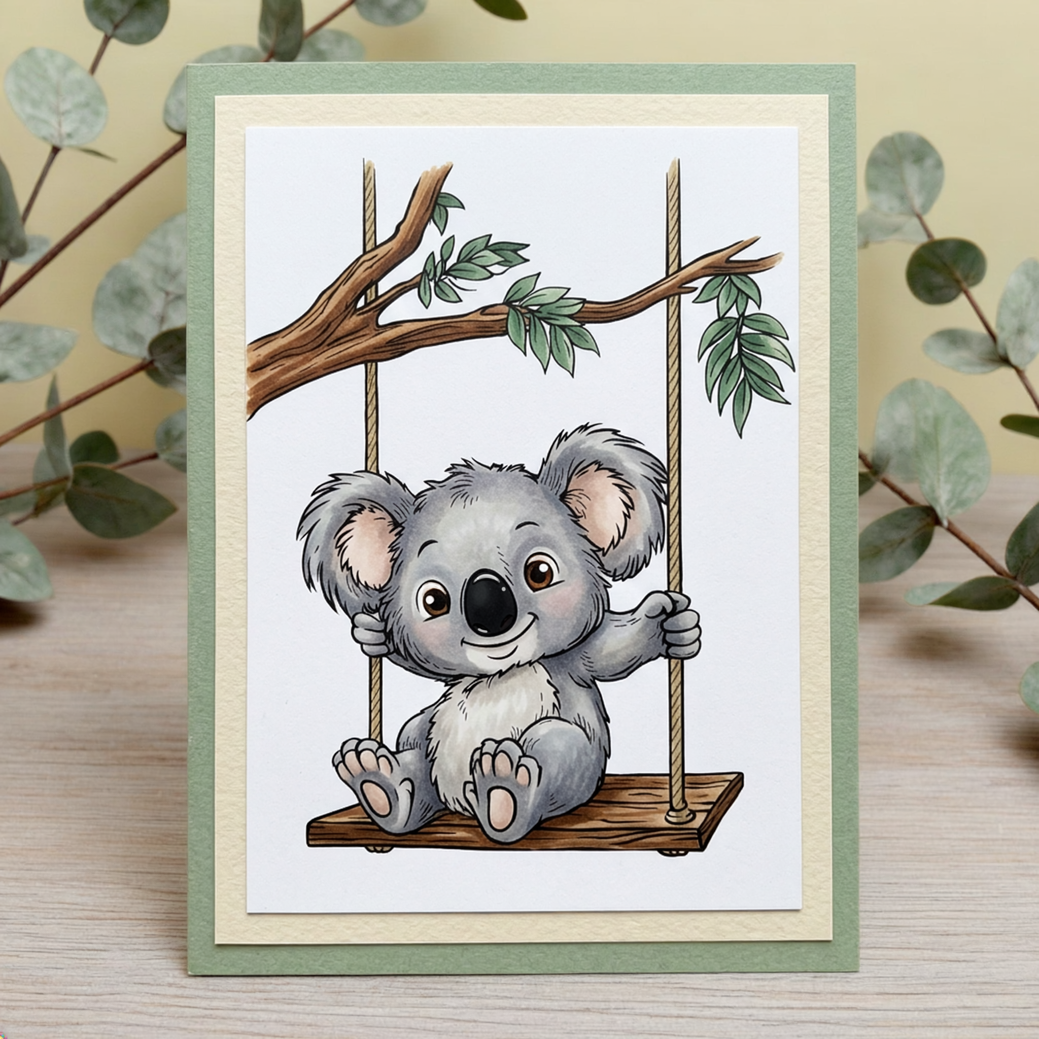 Studio Light Essentials Swinging by Koala stempel koala
