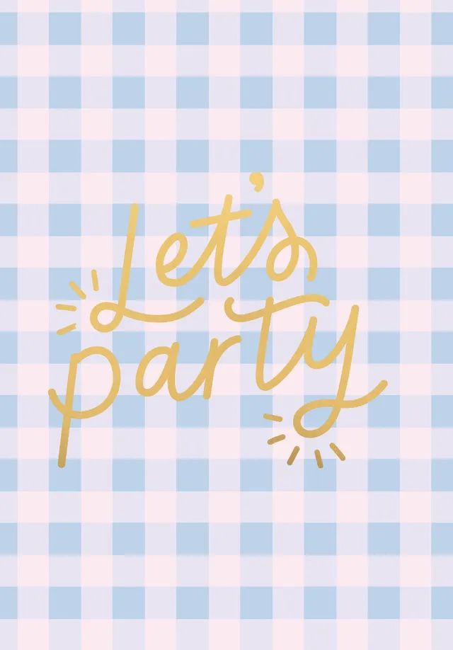 KaiserCraft Good Vibes Lets Party gratulasjonskort med konvolutt blank innside