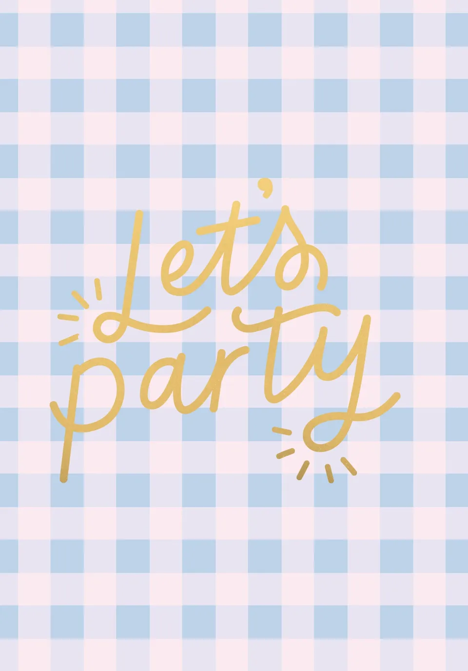KaiserCraft Good Vibes Lets Party gratulasjonskort med konvolutt blank innside