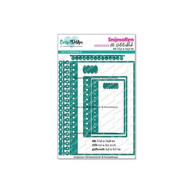 CarlijnDesign A6 CDSN-0301 dies notatblokk
