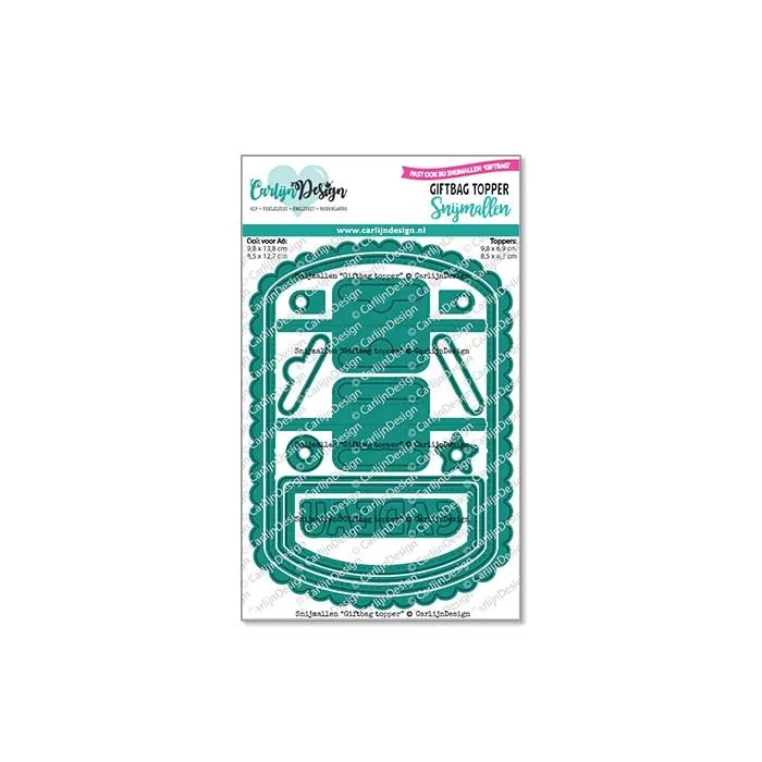 CarlijnDesign Giftbag topper CDSN-0284 dies gave