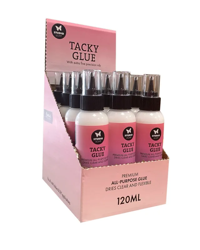 Studio Light Essentials tacky glue 12 x 120 ml display