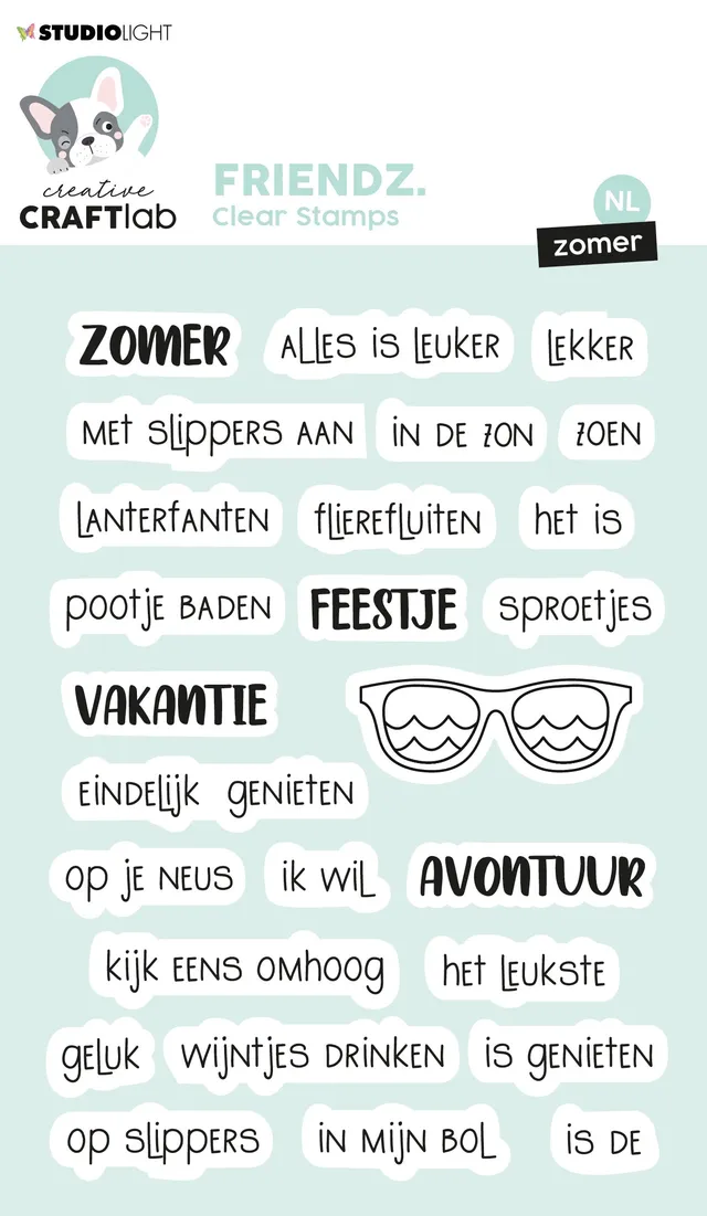 Creative Craftlab Friendz Zomer clearstempel sommer