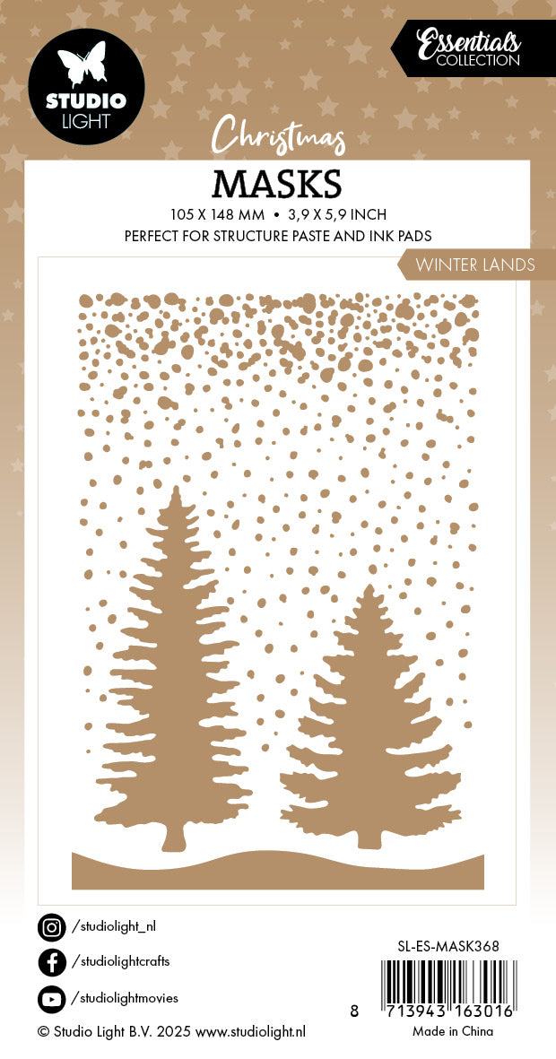 Studio Light Essentials Winter Land maske 105x148 mm