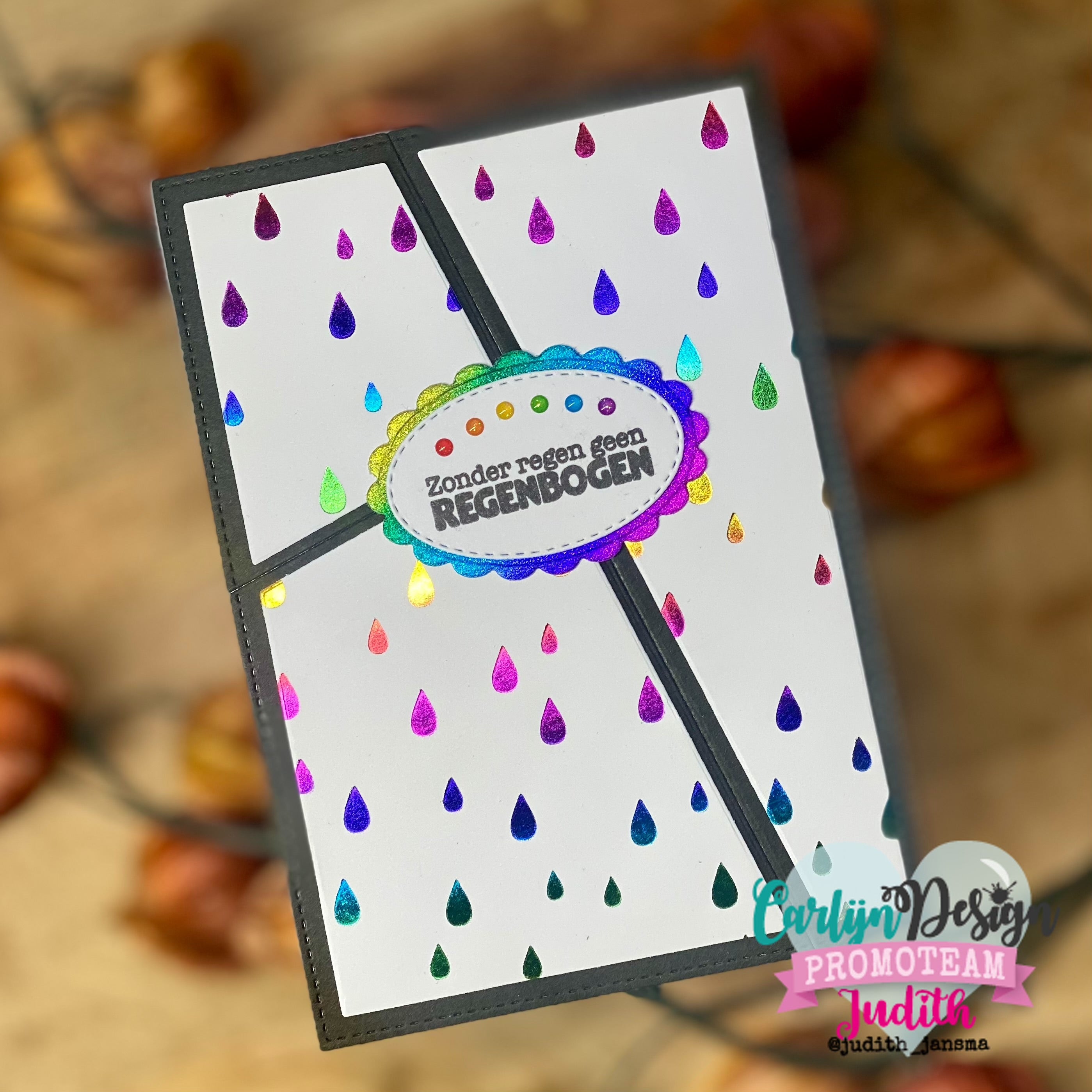CarlijnDesign Glitter Enamel Dots Rainbow CDED-0003 300stk