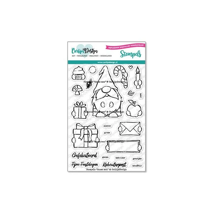 CarlijnDesign Gnome Man CDST-0092 stempel nisse