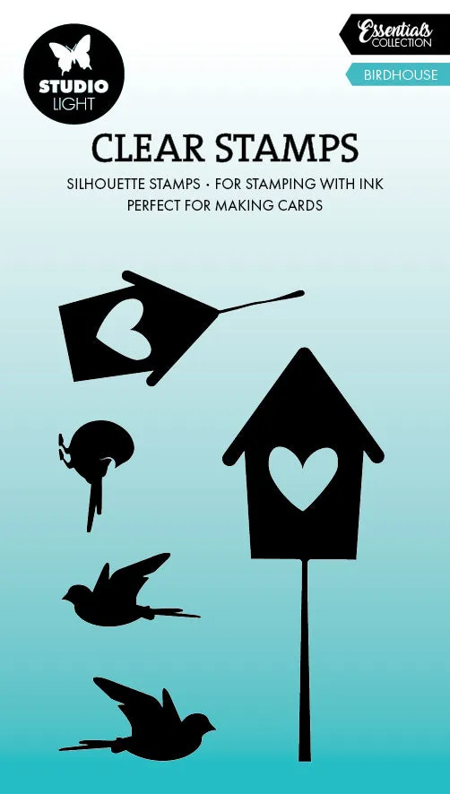 Studio Light Essentials Birdhouse clear stamp fuglehus