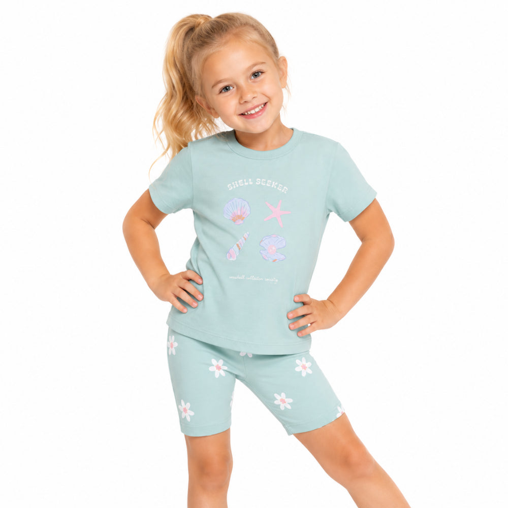 KaiserCraft Good Vibes Bike Short shorts mint daisy jente