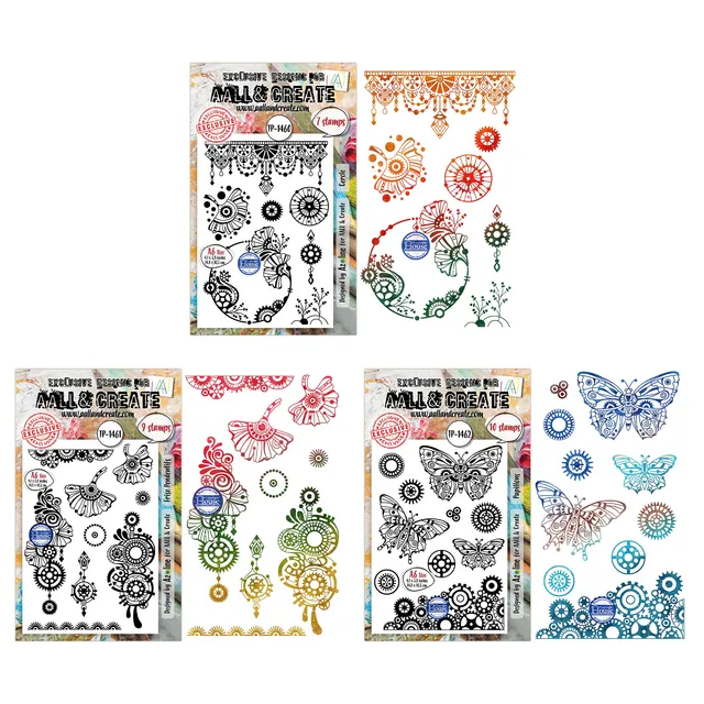 AALL & Create Azoline Cercle De Couleurs stempelsett bundle klar