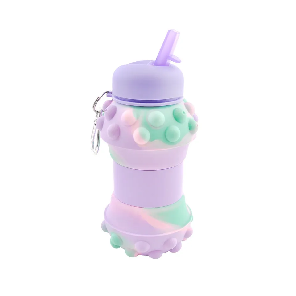 KaiserCraft Toy Box drikkeflaske barn 500ml lilla-grønn