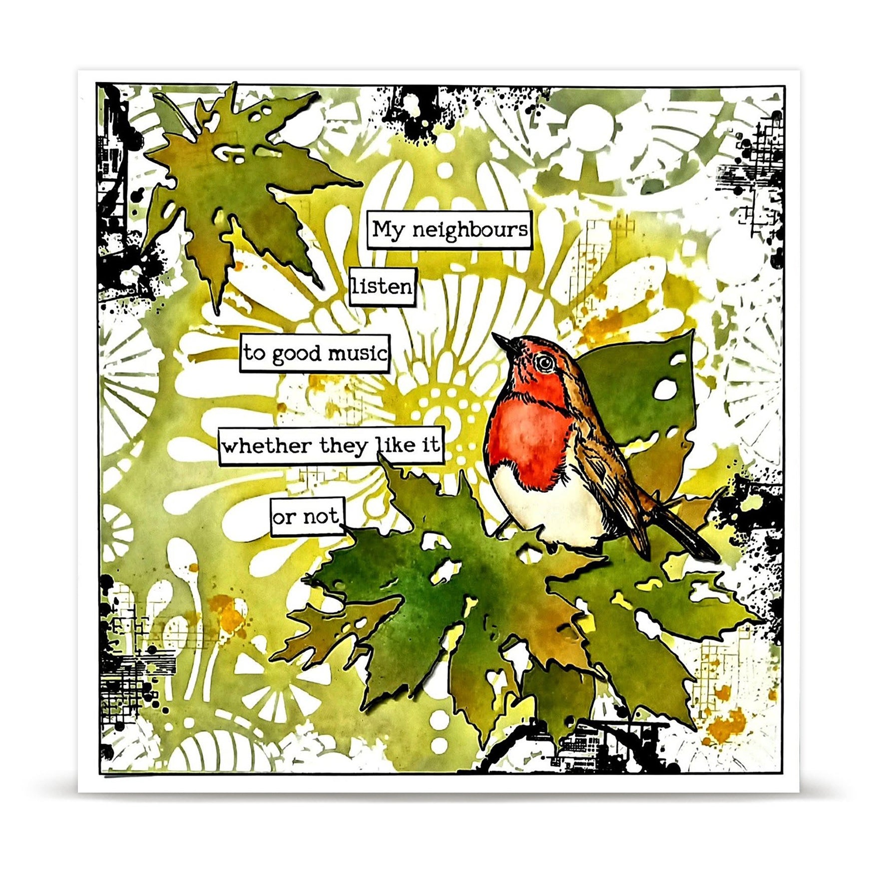 AALL & Create Leaf Happened stempel og dies bundle blad