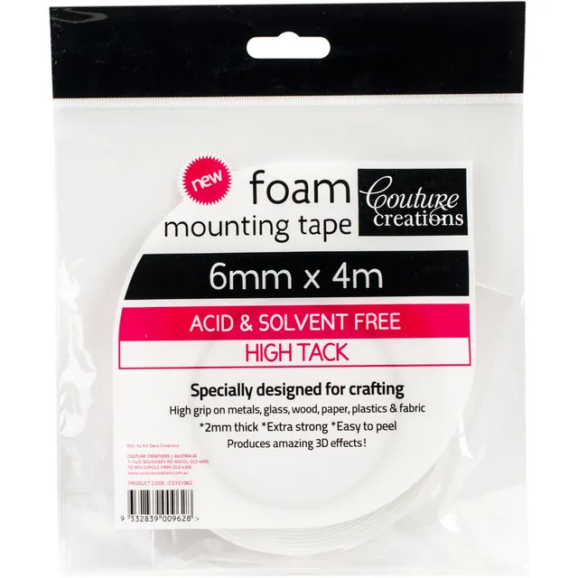 Couture Creations Foam skumtape 6 mm x 4 m dobbeltsidig
