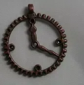 Korthobby Tannhjul klokke metallpynt steampunk