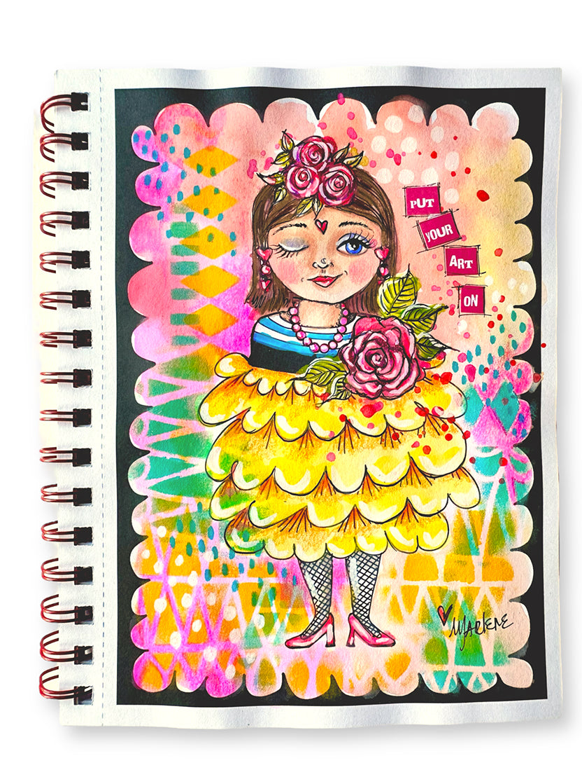 Art by Marlene Pretty Shapes mask sjablong 20x20 cm