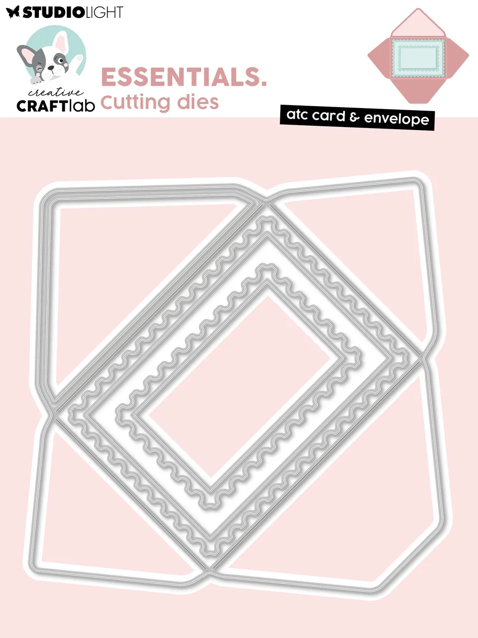 Studio Light Creative Craftlab ATC dies kort og konvolutt