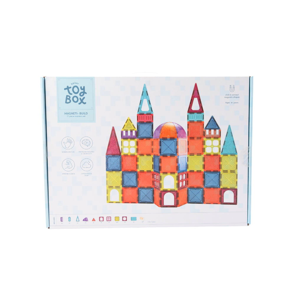 KaiserCraft Toy Box Magnetic byggesett mansion 77 deler