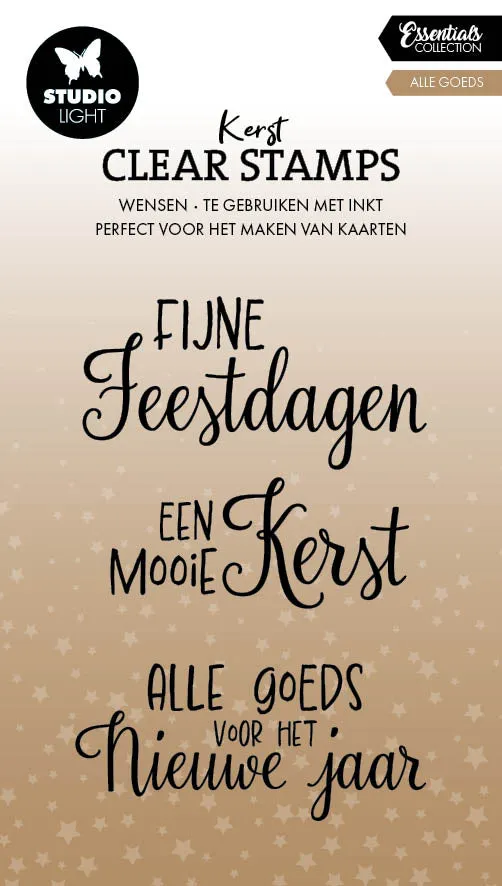 Studio Light Essentials Alle goeds clearstempel nederlandsk tekst