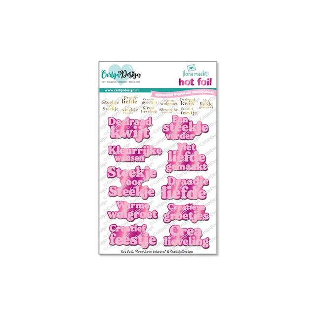 CarlijnDesign Creatieve Teksten CDHF-0087 hot foil kreativ
