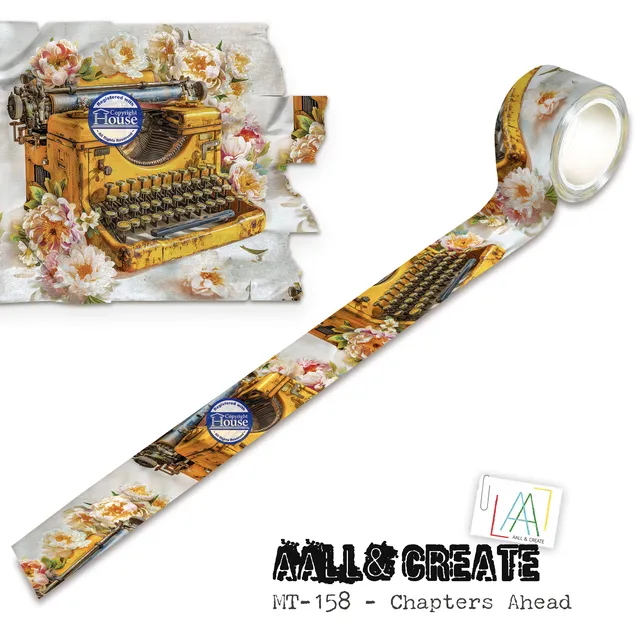AALL & Create Layer-It-Up MT-158 washi tape Chapters Ahead 25mm x 10m