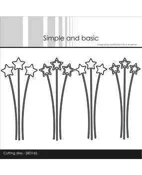 Korthobby Simple and Basic Decorative Star Branches dies