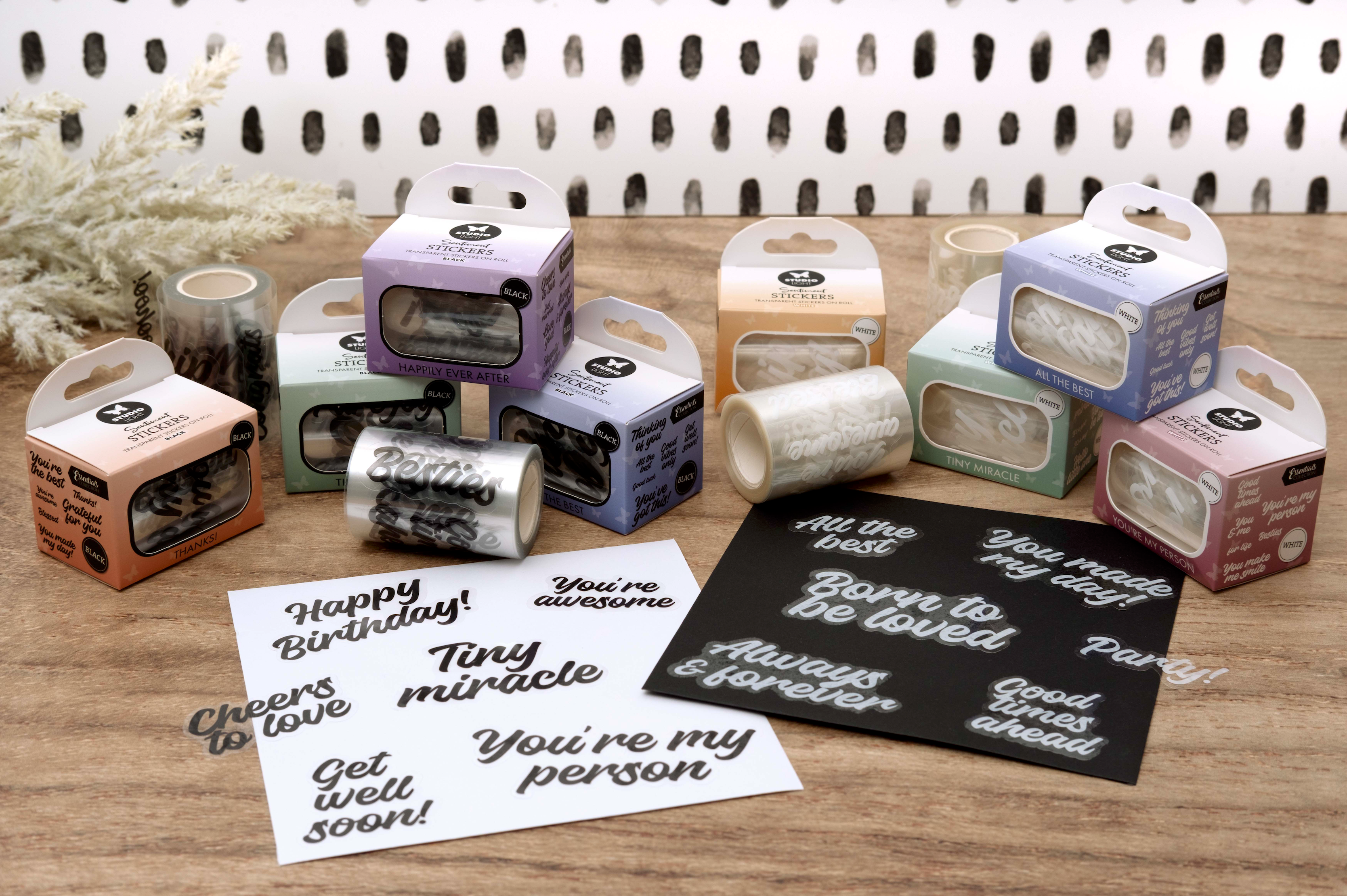 Studio Light Happily Ever After stickers 5 m svart