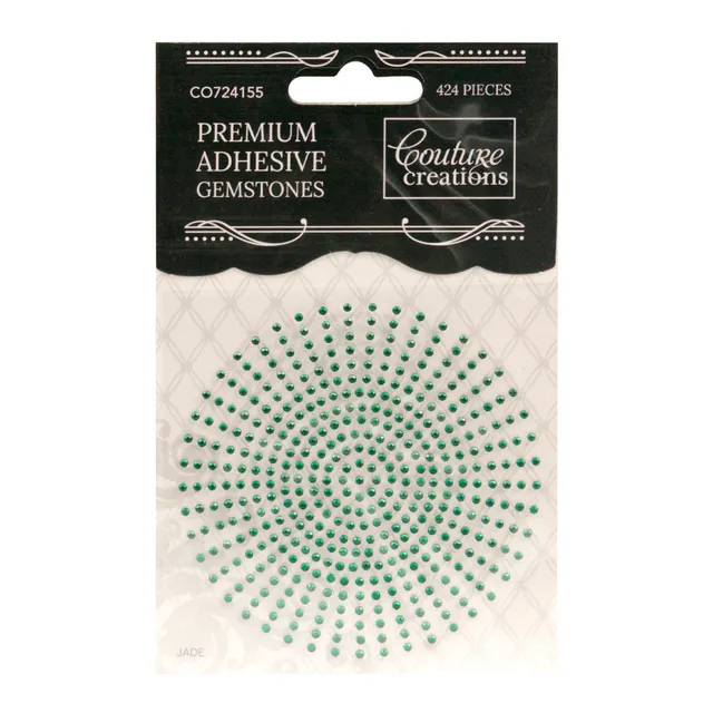 Couture Creations edelstener jadegrønn 2mm 424-pk