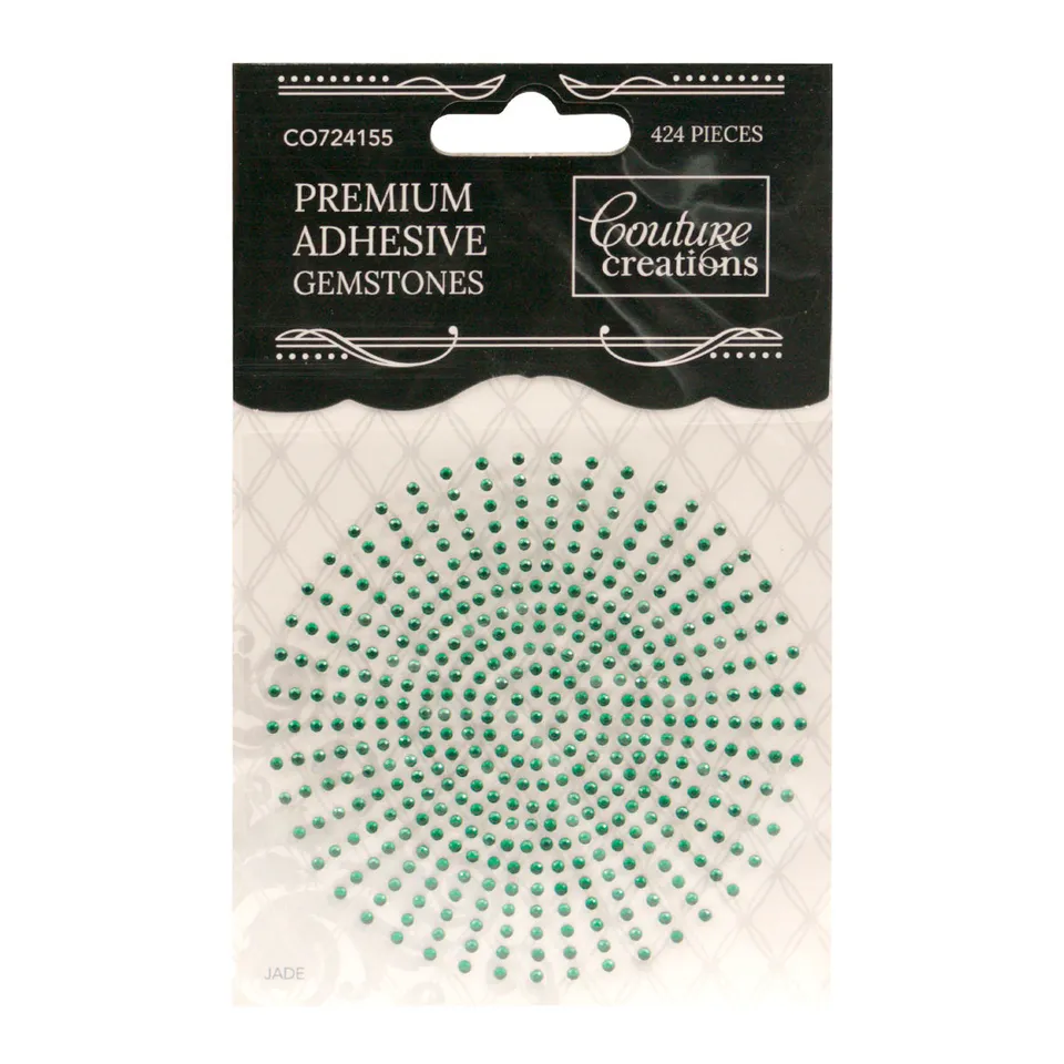 Couture Creations edelstener jadegrønn 2mm 424-pk