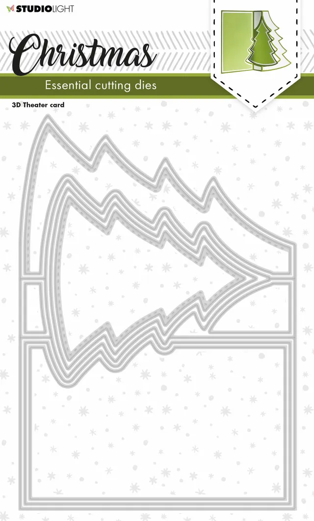 Studio Light Essentials Tree Folding Card dies 200x140 mm