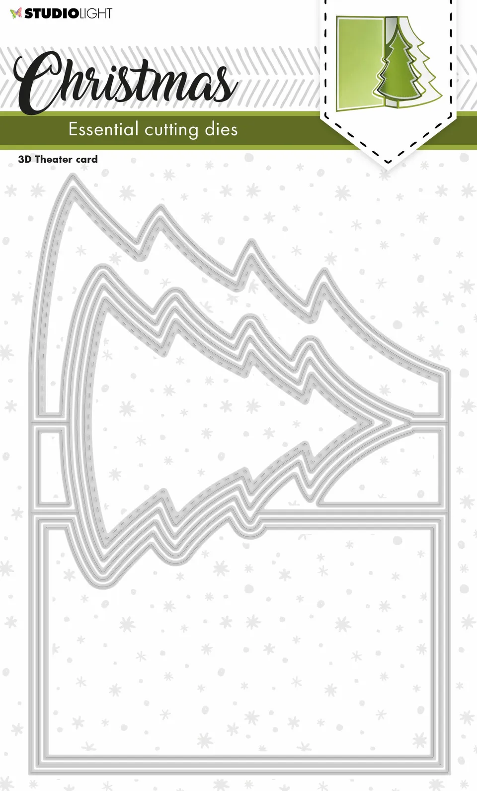 Studio Light Essentials Tree Folding Card dies 200x140 mm