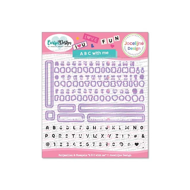 CarlijnDesign CDJD-0071 dies+stempel alfabet